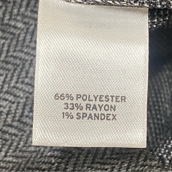 Halogen Gray Black Herringbone Pencil Skirt Office Career Size 8 Preppy - Picture 4 of 6